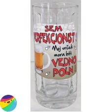 Pivski vrček - Sem Perfekcionist, Moj vrček mora biti vedno poln Pivski vrček - Sem Perfekcionist, Moj vrček mora biti vedno poln